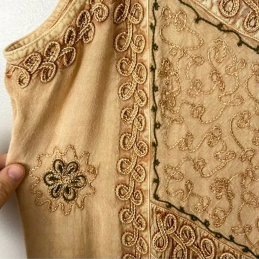 MAGIC embroidered rayon tie back sun dress - Picture 4 of 4